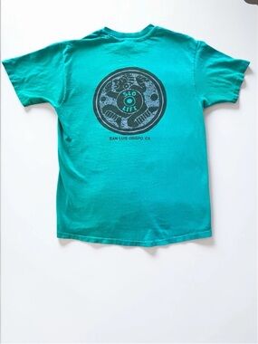 SLO Life Vintage 80s San Luis Obispo, California Surf Single Stitch RARE TEE Lg